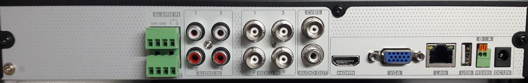 XVR-TVT-4ch-Back view